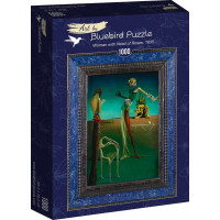 BLUEBIRD Puzzle Žena s hlavou z růží 1000 dílků