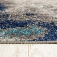 Moderní kusový koberec SPRING Splash - modrý