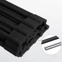 Odkapávací teleskopická podložka na dřez 32x33-58 cm - černá