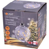 LED vánoční koule skleněná - 10 LED