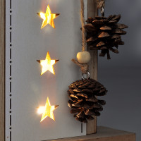 LED vánoční dřevěná dekorace