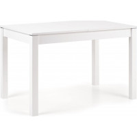 Jídelní stůl MICHAEL - 118(158)x75x76 cm - rozkládací - bílý