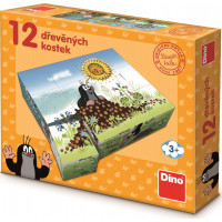 DINO Obrázkové kostky Krtkův rok, 12 kostek