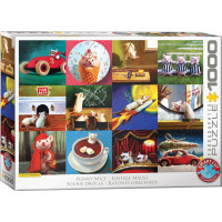EUROGRAPHICS Puzzle Legrační myši 1000 dílků
