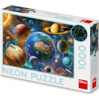 DINO Svítící puzzle Planety 1000 dílků