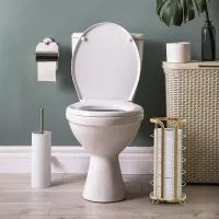 Zásobník na toaletní papír FALE - kovový - zlatý