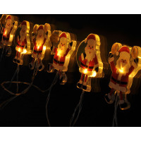 LED okenní řetěz Santa - 6 LED - přísavný - 120cm