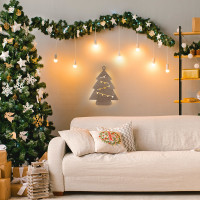 LED nástěnná dekorace vánoční stromek