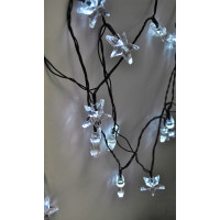 LED vánoční řetěz - Hvězdy - 20 LED - barva bílá