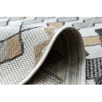 Kusový koberec Cooper Sisal Diamonds 22217 ecru/black