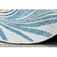 Kusový koberec Cooper Sisal Palm leaves 22258 ecru/navy