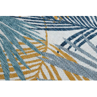 Kusový koberec Cooper Sisal Palm leaves 22258 ecru/navy