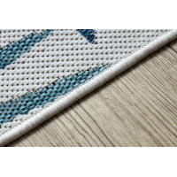 Kusový koberec Cooper Sisal Palm leaves 22258 ecru/navy