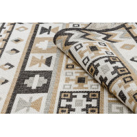 Kusový koberec Cooper Sisal Aztec 22218 ecru/black