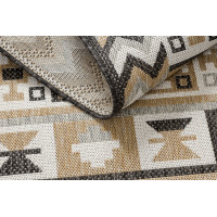 Kusový koberec Cooper Sisal Aztec 22218 ecru/black