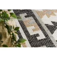 Kusový koberec Cooper Sisal Aztec 22218 ecru/black