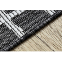 Kusový koberec Sion Sisal Trellis 22144 black/ecru