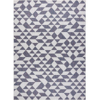 Kusový koberec Sion Sisal Triangles 22373 ecru/blue-pink