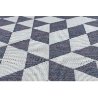 Kusový koberec Sion Sisal Triangles 22373 ecru/blue-pink