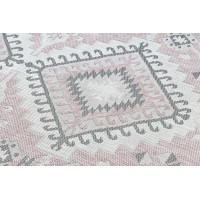 Kusový koberec Sion Sisal Aztec 3007 pink/ecru