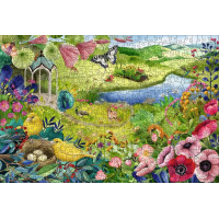 RAVENSBURGER Dřevěné puzzle Divoká zahrada 500 dílků
