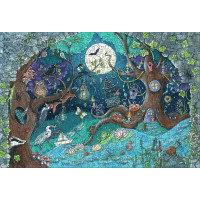 RAVENSBURGER Dřevěné puzzle Kouzelný les 500 dílků