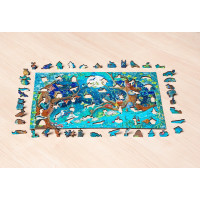 RAVENSBURGER Dřevěné puzzle Kouzelný les 500 dílků