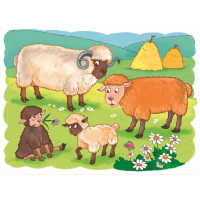 DINO Obrázkové kostky Na farmě, 12 kostek