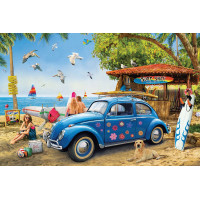 EUROGRAPHICS Puzzle VW Brouk a surfaři 1000 dílků