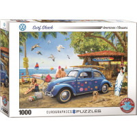EUROGRAPHICS Puzzle VW Brouk a surfaři 1000 dílků