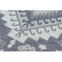 Kusový koberec Sion Sisal Aztec 3007 blue/pink/ecru