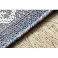 Kusový koberec Sion Sisal Aztec 3007 blue/pink/ecru