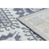 Kusový koberec Sion Sisal Aztec 3007 blue/pink/ecru