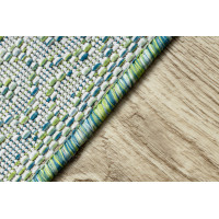 Kusový koberec Sion Sisal Aztec 22184 green/blue/ecru