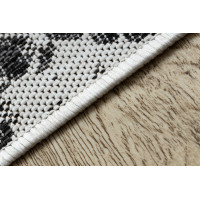 Kusový koberec Sion Sisal Snake`s skin 22162 ecru/black