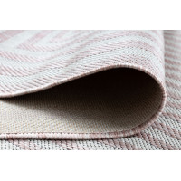 Kusový koberec Sion Sisal Labirinth 22376 pink/ecru