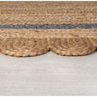 Kusový koberec Grace Jute Natural/Grey kruh