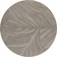 Kusový koberec Solace Lino Leaf Grey kruh