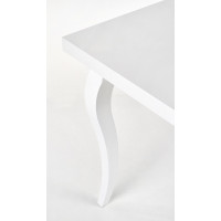 Jídelní stůl MIKE - 140(180)x80x75 cm - rozkládací - bílý