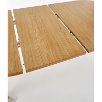 Jídelní stůl SEBASTIAN - 100(200)x100x77 cm - rozkládací - dub medový