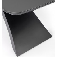 Jídelní stůl CRAIG - 180(220)x89x75 cm - rozkládací - tmavě šedý/černý