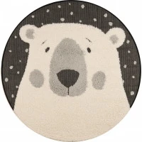 Dětský kusový koberec Vini 103917 Black Cream