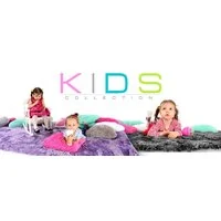 Plyšový dětský koberec ČERNÝ