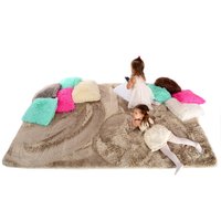 Plyšový dětský koberec CAPPUCCINO