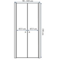 Sprchové dveře MAXMAX Rea WESTERN SPACE 100 cm