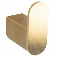 Koupelnový věšák na ručníky MASSE - kovový háček - zlatý kartáčovaný