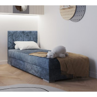 Čalouněná postel COIMBRA I - 200x90 cm - modrá