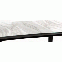 Jídelní stůl LUKE - 160(200)x90x76 cm - rozkládací - šedý/černý