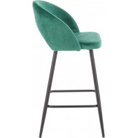 Barová židle ELISA - tmavě zelená