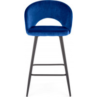 Barová židle ELISA - tmavě modrá